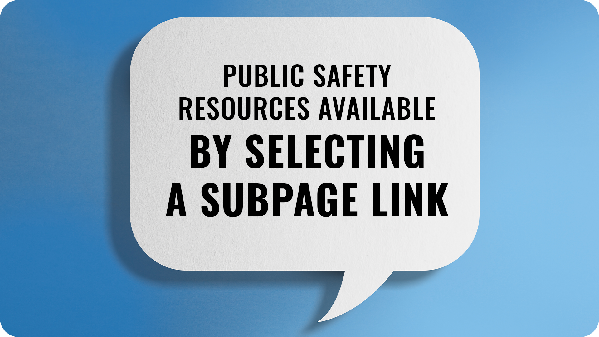 Public Safety Resource Button