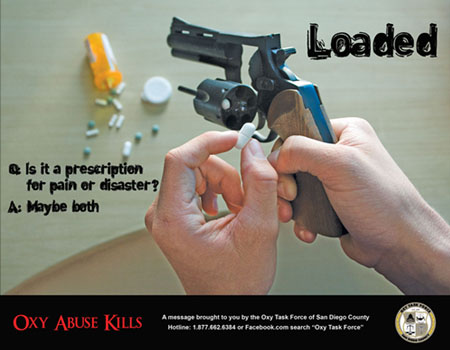 OxyContin Abuse Kills - Loaded Gun Flyer thumbnail